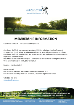 Membership Information Booklet 2016