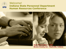 Indiana State Personnel Department Human Resources Conference