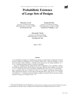 Probabilistic Existence of Large Sets of Designs