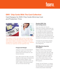 EMV&trade; Chip Cards With The Card Collection&trade; Card