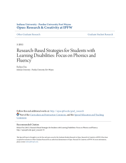 Research-Based Strategies for Students with Learning Disabilities