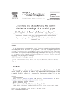 Generating and characterizing the perfect elimination orderings of a