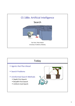 FA12 cs188 lecture 2 -- uninformed search (edx)