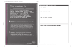PLAYer Sample Lesson Plan