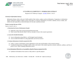 Information Literacy