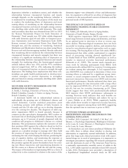 depression (whether a mediation exists), and whether the