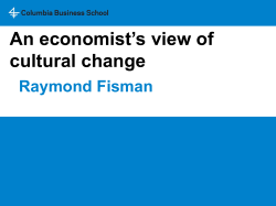 Culture according to economists