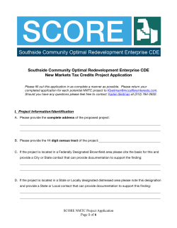 Southside Community Optimal Redevelopment - SCORE-cde