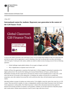 Federal Ministry of Finance - International contest for students