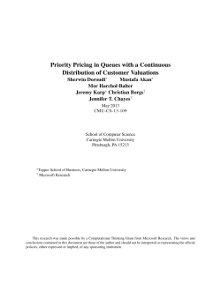 Priority Pricing in Queues with a Continuous Distribution of