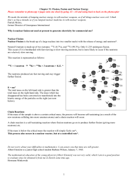 nuclear energy - Physics Teacher