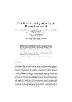 Four Kinds of Learning in One Agent