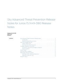 Sky Advanced Threat Prevention Release Notes
