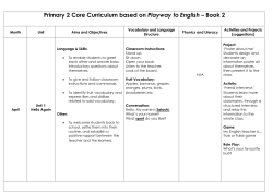 Primary 2 Core Curriculum based on Playway to English &ndash; Book 2