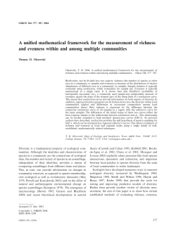 A unified mathematical framework for the measurement of richness