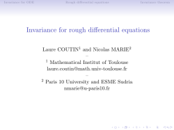 Invariance for rough differential equations