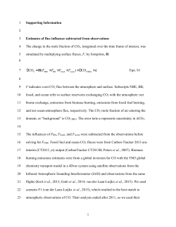 Supporting Information Estimates of flux influence subtracted from