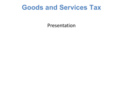 Power Point Presentation on GST