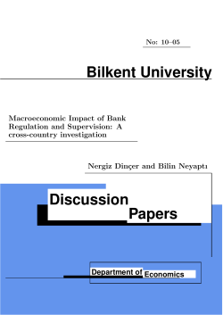 Discussion Bilkent University Papers
