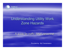 Understanding Utility Work Zone Hazards