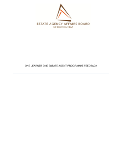 one learner one estate agent programme feedback