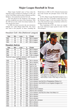 Major League Baseball in Texas