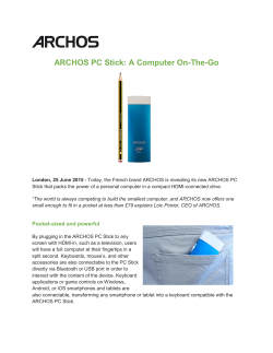 ARCHOS PC Stick: A Computer On-The-Go