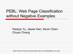 PEBL: Web Page Classification without Negative