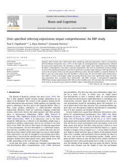 Over-specified referring expressions impair