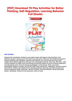 70 Play Activities for Better Thinking