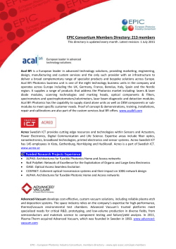 Manufacturing of laser related components.
