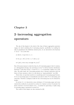 2–increasing aggregation operators