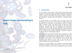 Online Games and Gambling in Italy