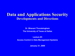 Example: Data Mining for the NBA - The University of Texas at Dallas