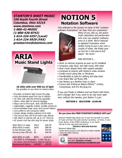 notion 5 aria - Ohio Music Education Association