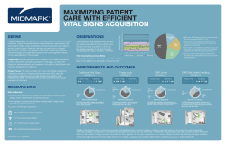 maximizing patient care with efficient vital signs acquisition