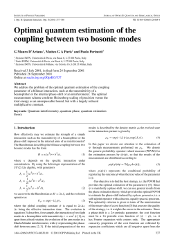 Optimal quantum estimation of the coupling between two bosonic