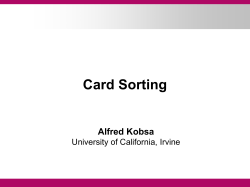 Card Sorting
