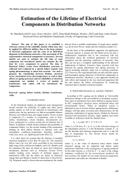 Estimation of the Lifetime of Electrical Components in Distribution
