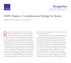 NATO Needs a Comprehensive Strategy for Russia