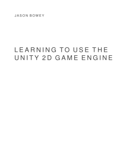 learning to use the unity 2d game engine