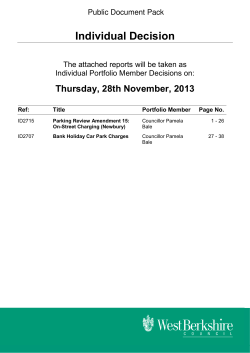 Individual Decision - West Berkshire Council