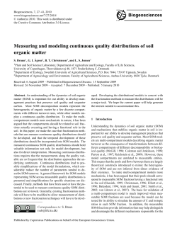 Measuring and modeling continuous quality distributions of soil