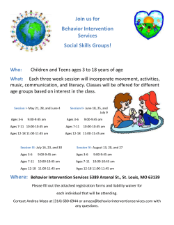 Social Skills Groups - Behavior Intervention Services