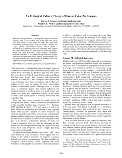 An Ecological Valence Theory of Human Color