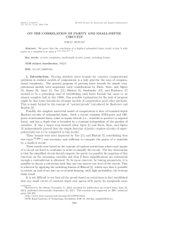 On the correlation of parity and small-depth circuits