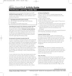 Attributes Learning Cards Set