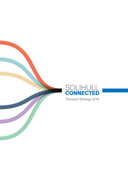 Solihull Connected Transport Strategy 2016