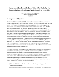 Achievement Gap Cannot Be Closed Without First Reducing the