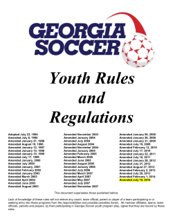 gysa rules - combined version